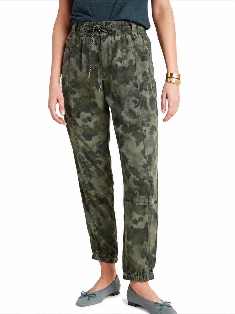 By Anthropologie Leda Utility Camo Jogger Pants